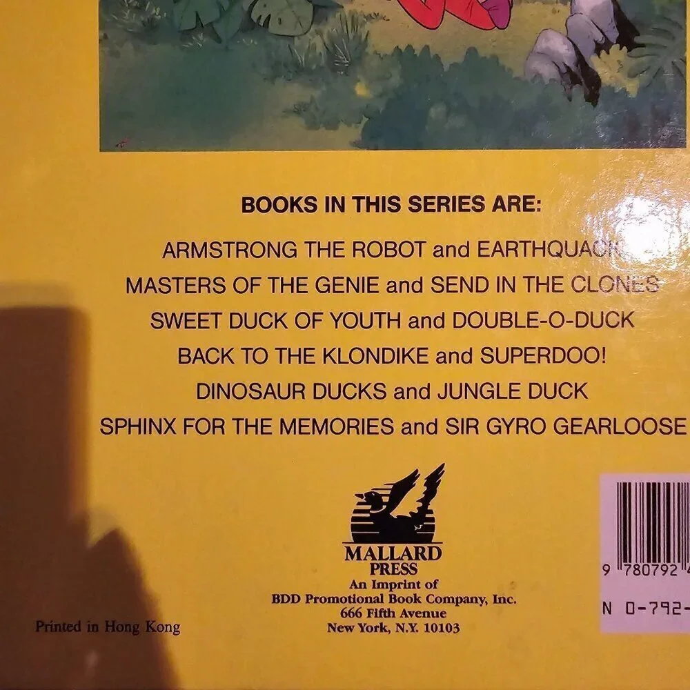 Vintage Disney Duck Tales Dinosaur Ducks and Jungle Duck Children's Book